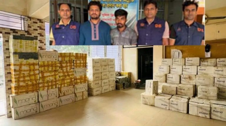 ভারতীয় সিগারেটসহ রাঙ্গামাটির ২ চোরাকারবারী হাটহাজারীতে গ্রেফতার