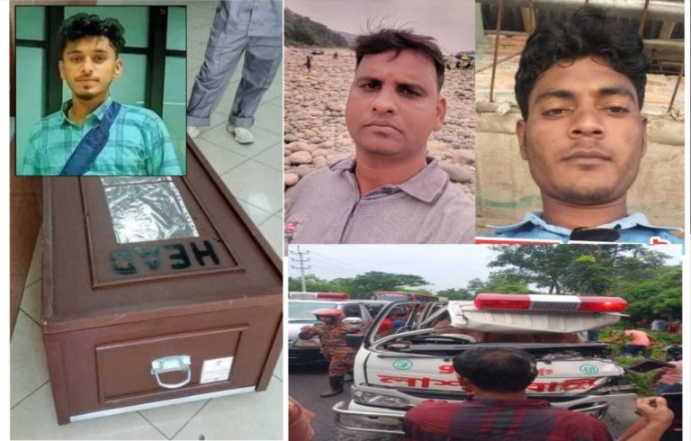 একজনের লাশ আনতে গিয়ে সড়ক দুর্ঘটনায় লাশ হলো আরো দুই স্বজন