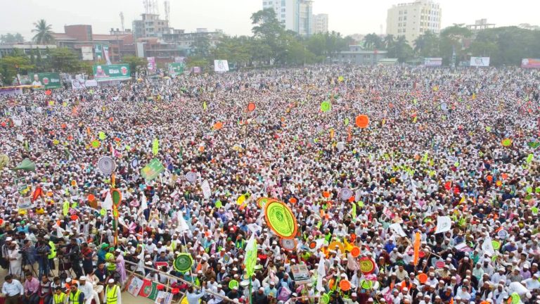 বরিশালে আটদলের বরিশাল বিভাগীয় সমাবেশে লাখো জনতার ঢল