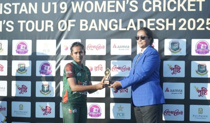 অনূর্ধ্ব-১৯ নারী টি-টোয়েন্টি ক্রিকেট বাংলাদেশের ২-১ এ লীড